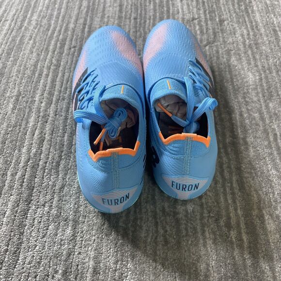 New Balance Furon v7+ Pro FG Mens 9 SF1H S75 Light Blue Soccer Cleats FuelCell - Picture 2 of 10